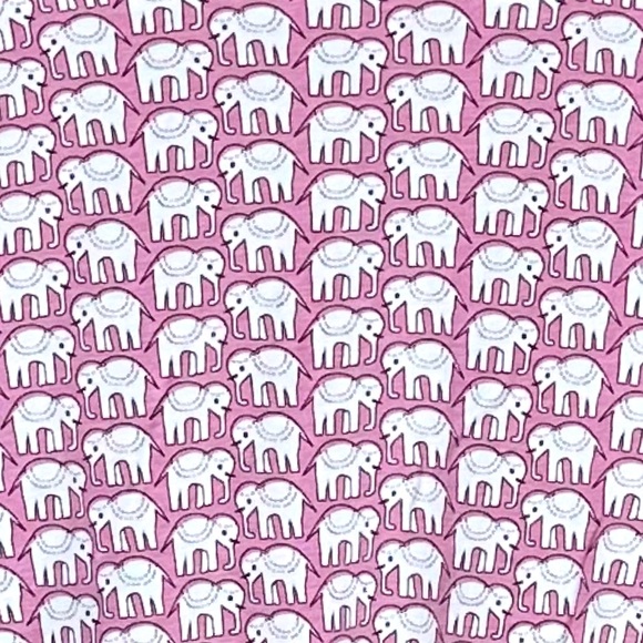 Roller Rabbit Pink Hathi Elephant Pajama Top [1057] - Picture 6 of 9